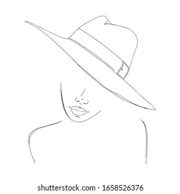 Women face. Vector illustration. Vector graphic