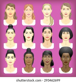 Women, faces