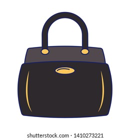 Women fashion bag accesorie cartoon isolated vector illustration graphic design