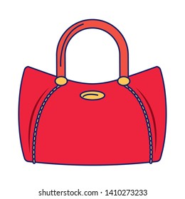 Women fashion bag accesorie cartoon isolated vector illustration graphic design