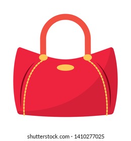 Women fashion bag accesorie cartoon isolated vector illustration graphic design