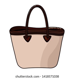 Women fashion bag accesory cartoon vector illustration graphic design