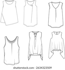 women fashion clothes cad drawings. blouse drawings and more