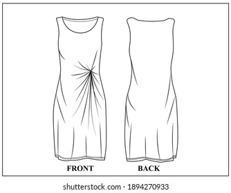 Women Fashion Garment In vector form