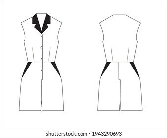 Women Fashion Garment In Vector Format