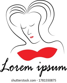 Women fashion logo icon vector