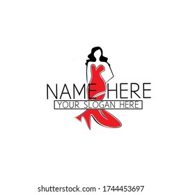 women fashion logo vector illustration