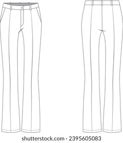 Women fashion pant fahion flat