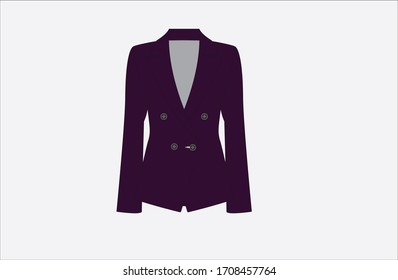 women fashion , uniform and out fit blazer vector format