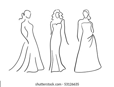 women fashion, vector