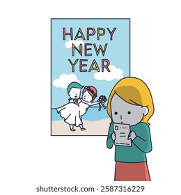 Women feel uncomfortable when they receive a New Year's card that says, "I got married!"