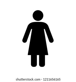 women female girl lady icon vector template