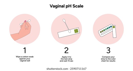 Women female vaginal ph scale balance instruction