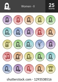 Women Filled Icons