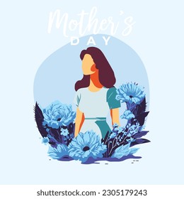 a women with flowers, mothers day