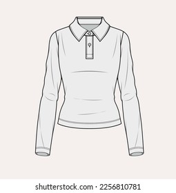 women girl woven jersey flat sketch illustration