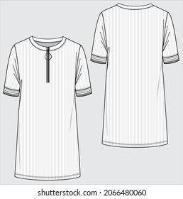 WOMEN AND GIRLS DRESS IN VECTOR