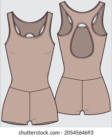 WOMEN AND GIRLS SHAPE WEAR FOR RESORT BEACH AND SWIMMING VECTOR