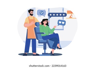 Women Giving Feedback For The Hair Salon Service