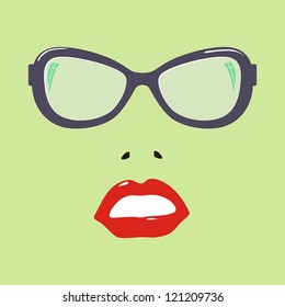 Fashion Glasses Woman Stock Vectors, Images & Vector Art | Shutterstock