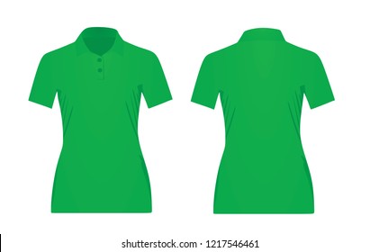 Mens Green Vector Polo Shirt Template Stock Vector (Royalty Free) 473523892