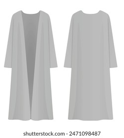 Women grey jumper. vector illustration