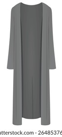 Women grey jumper. vector illustration	