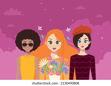 women group of friends characters