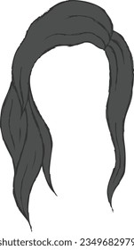 Women hair clip arts, hair clip arts, Cartoon Clipart, Avatar creator, People Portrait Creator, portrait character creator clipart