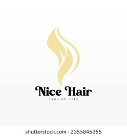 Women hair logo design concept. Hair logo template.  Hair fashion logo template
