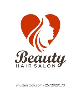 women hair stylist salon logo