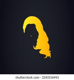 Women hairstyle beautiful haircut elegant vector art illustration beauty