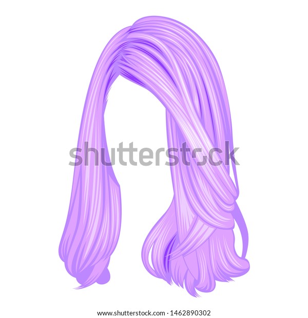 Women Hairstyles Long Hair Bright Colors Stock Image Download Now