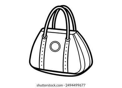 Women hand bag silhouette vector illustration
