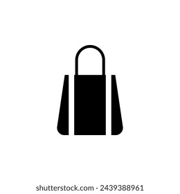 Women Handbag flat vector icon. Simple solid symbol isolated on white background
