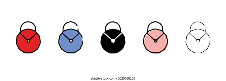 women handbag vector type icon