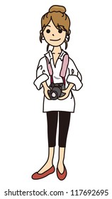 Women have a camera