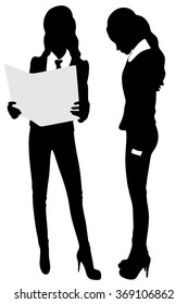 Women having an argument at work