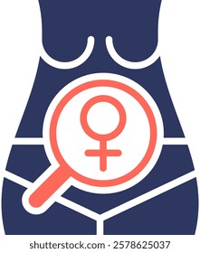 Women Health Icon Mixed Vector Illustration