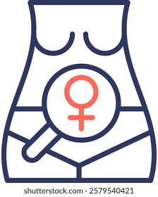 Women Health Icon Outline Vector Illustration