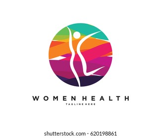 Women Health Logo Template Design