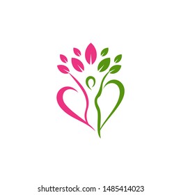 Women Health Logo Template Stock Vector