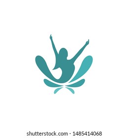 Women Health Logo Template Stock Vector