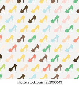 women high heel seamless pattern