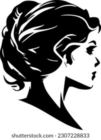 Women - High Quality Vector Logo - Vector illustration ideal for T-shirt graphic