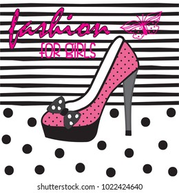 Women high-heeled shoes vector illustration 