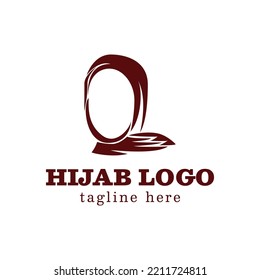 women hijab beauty vector logo template