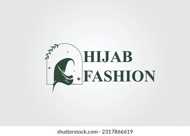 Women Hijab Beauty Vector Logo or symbol Template for business and other eps 10