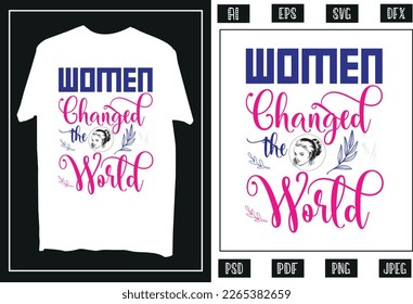 Women History Day T Shirt Design