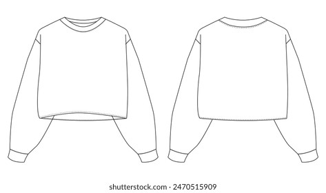 Women hoodie, sweatshirt, pullover vector template isolated on a grey background design